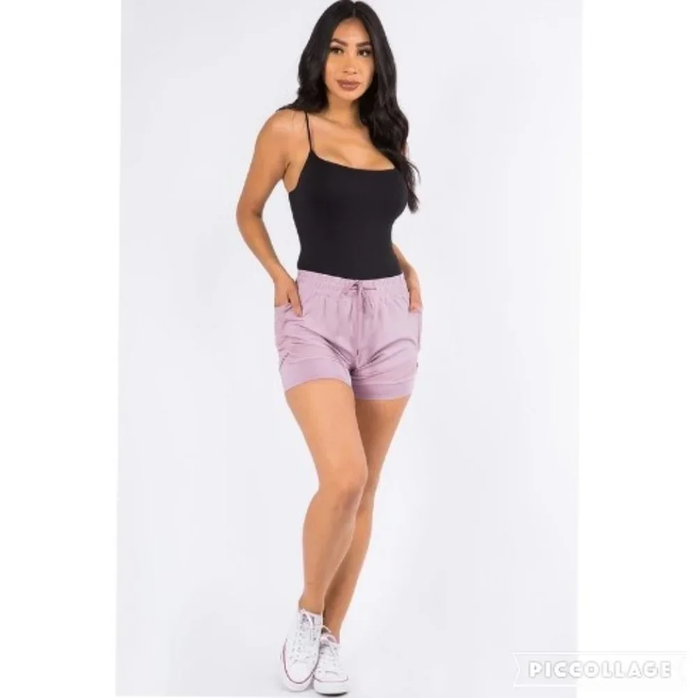 Double layered Running Shorts‎